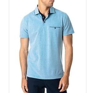Rodd & Gunn Sports Fit Polo Shirt Men’s Size Large Blue Short Sleeve Cotton
